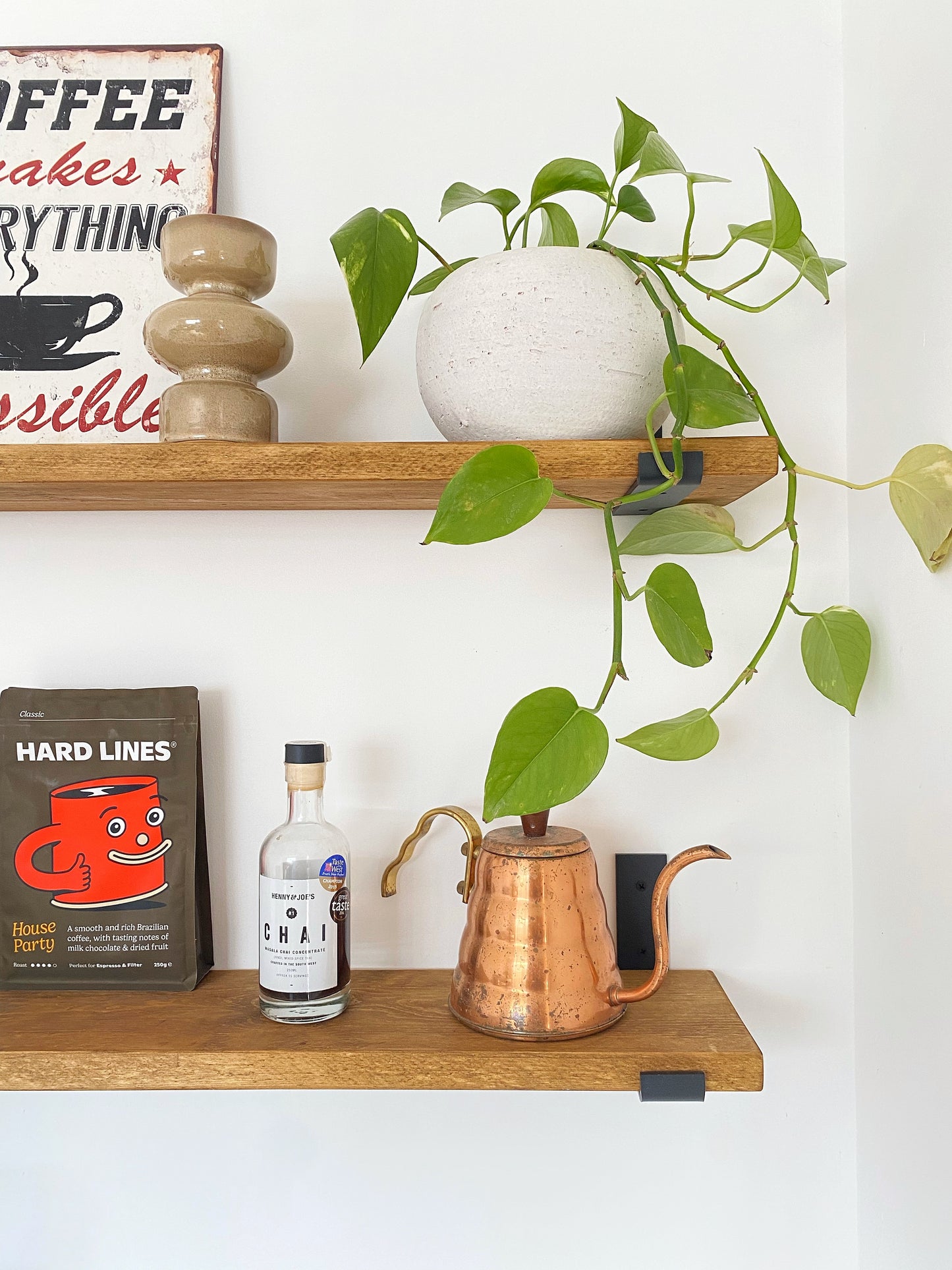 The Bracket shelf - SMOKED OAK