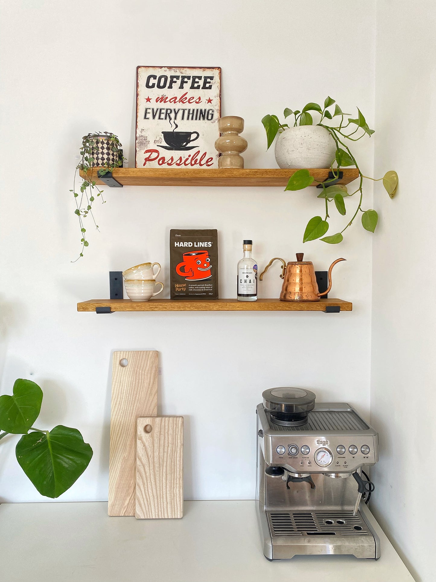 The Bracket shelf - SMOKED OAK