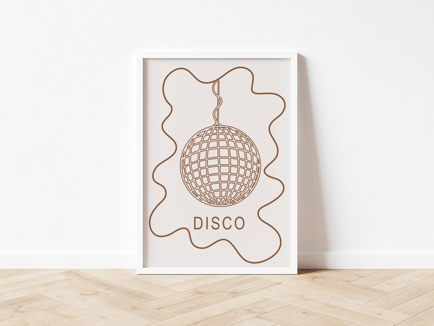 DISCO ball Wavy Style Print
