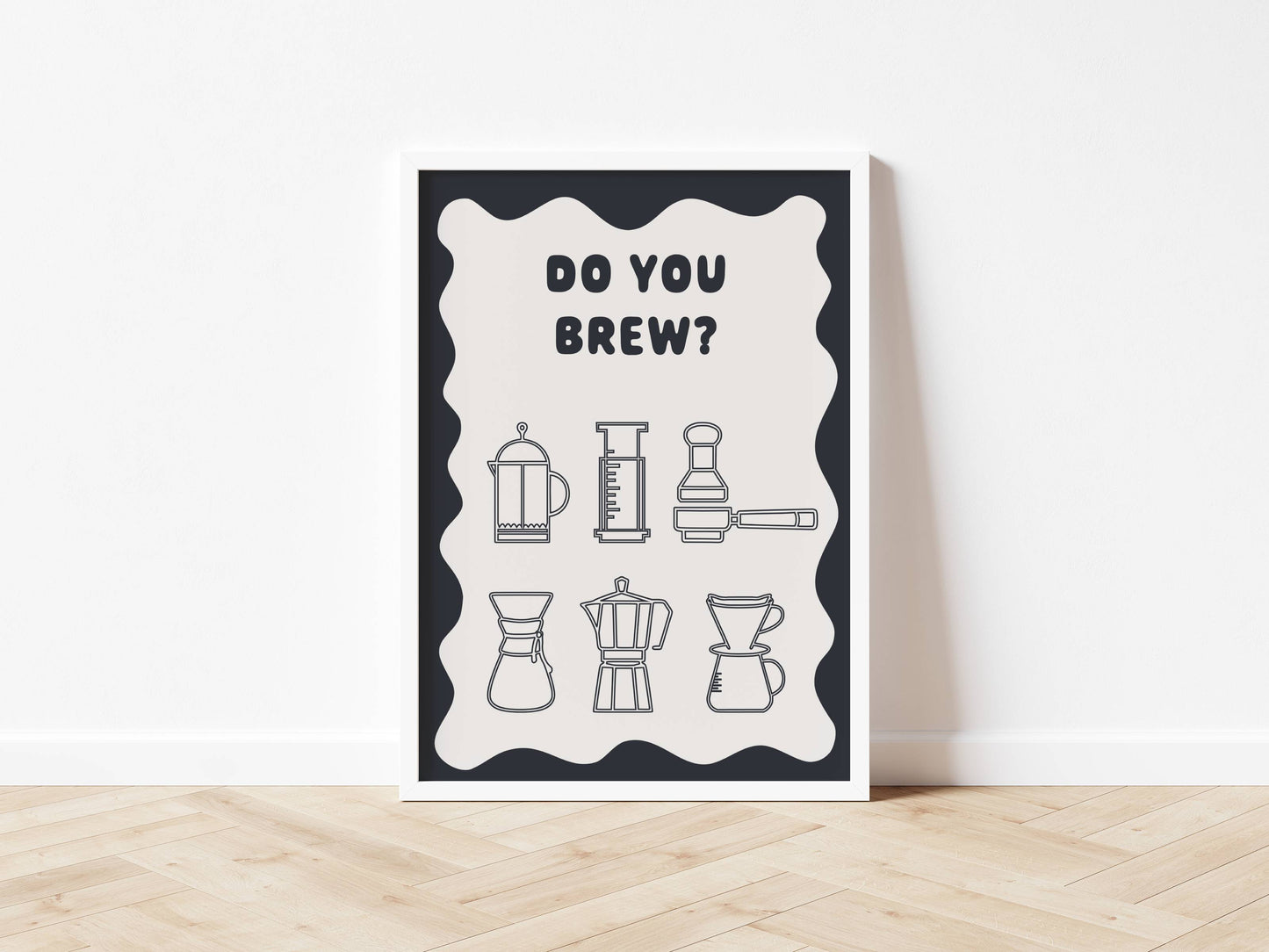 Do You Brew? - Wavy Style Print