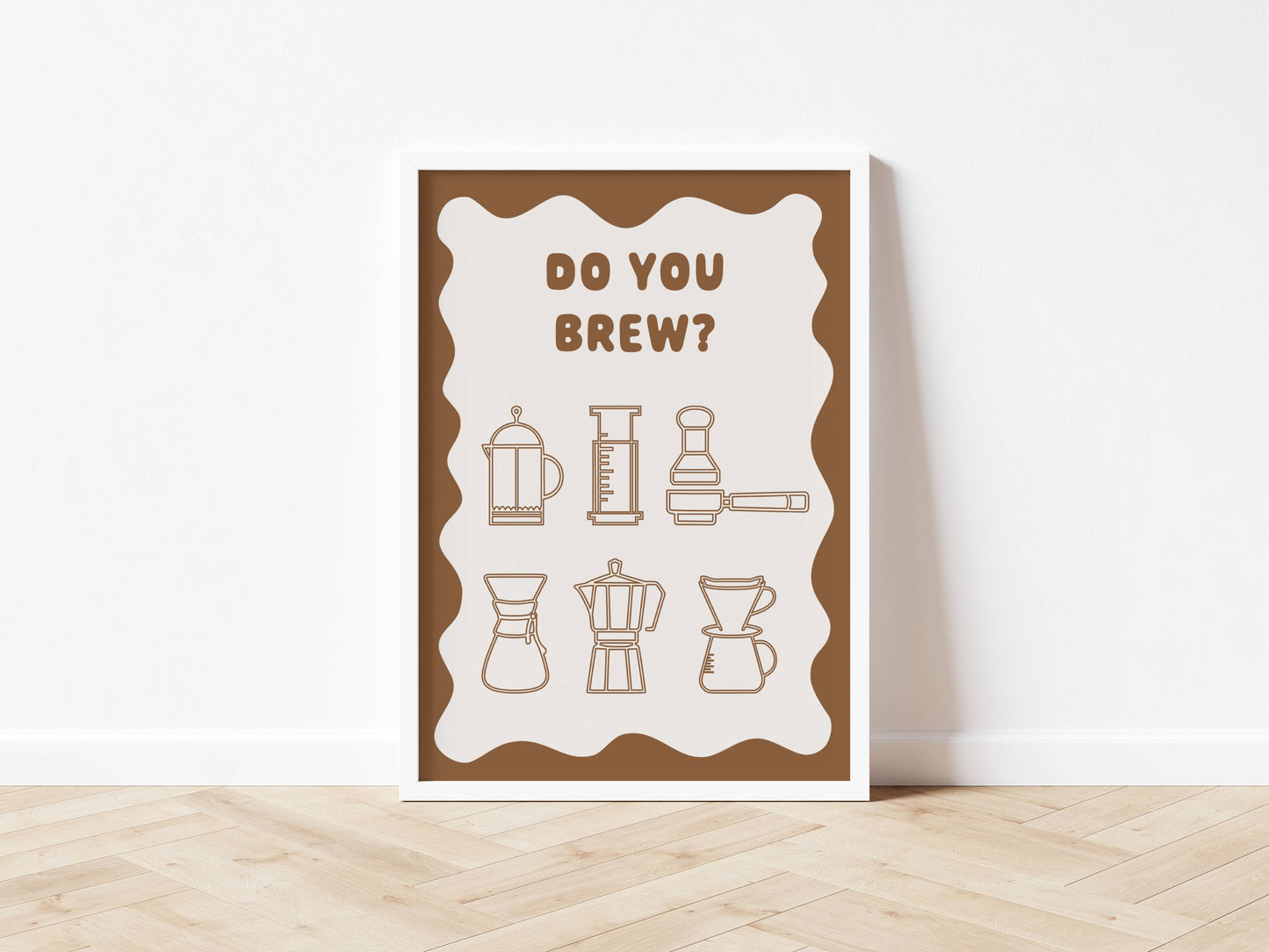 Do You Brew? - Wavy Style Print