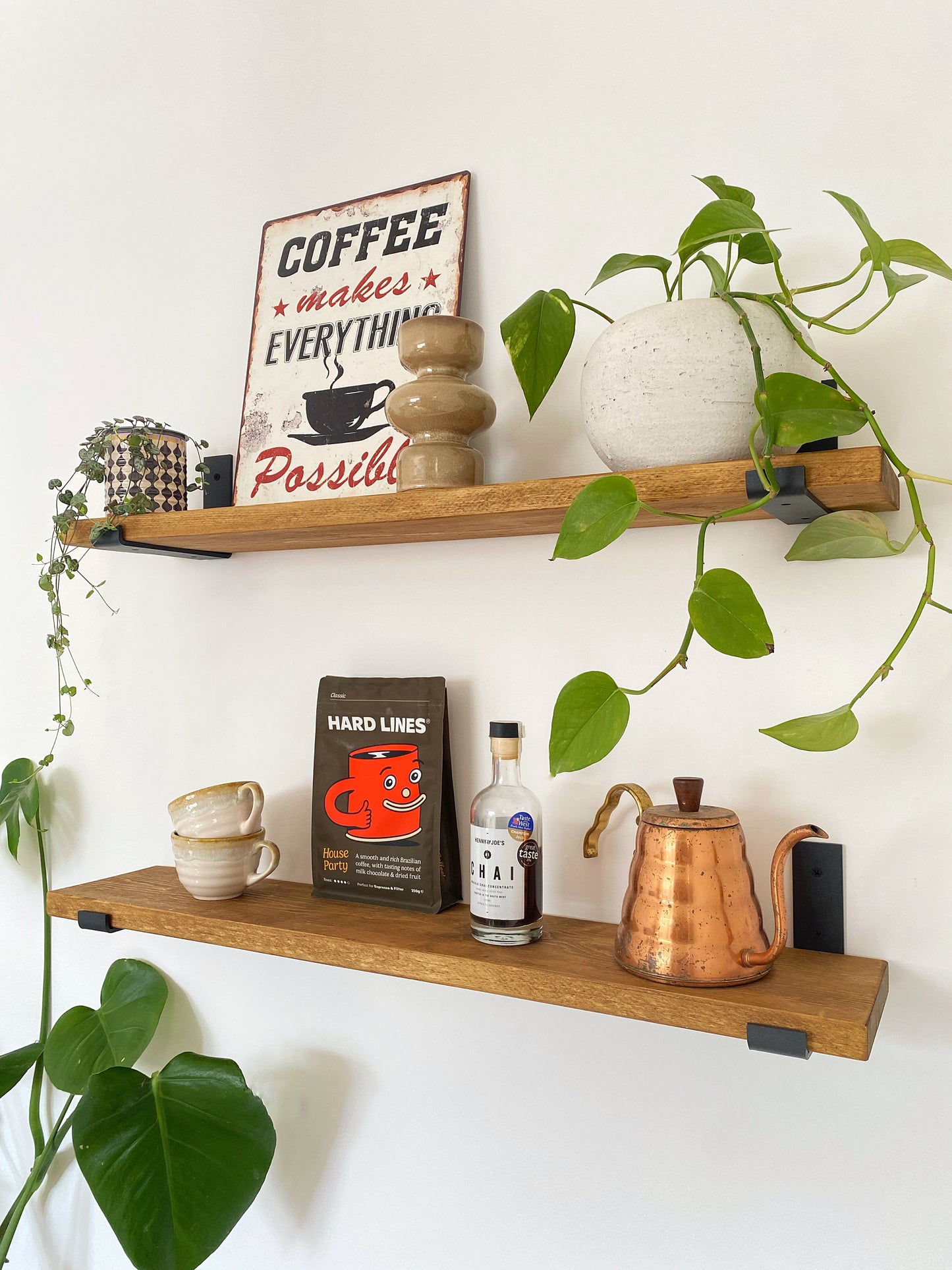 The Bracket shelf - SMOKED OAK
