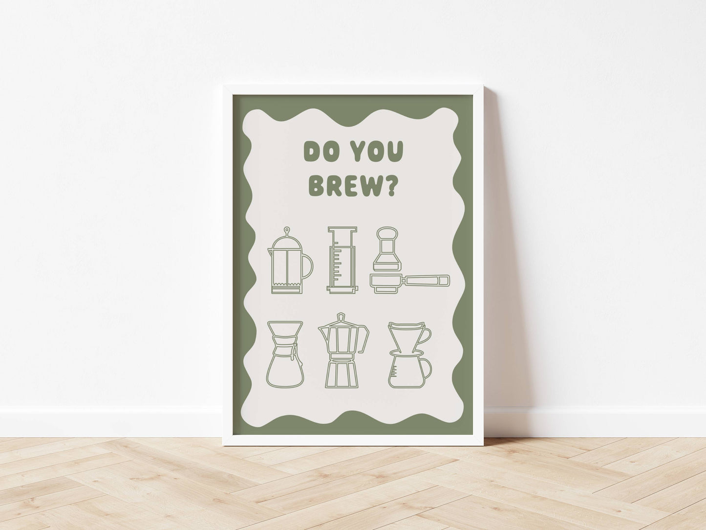 Do You Brew? - Wavy Style Print