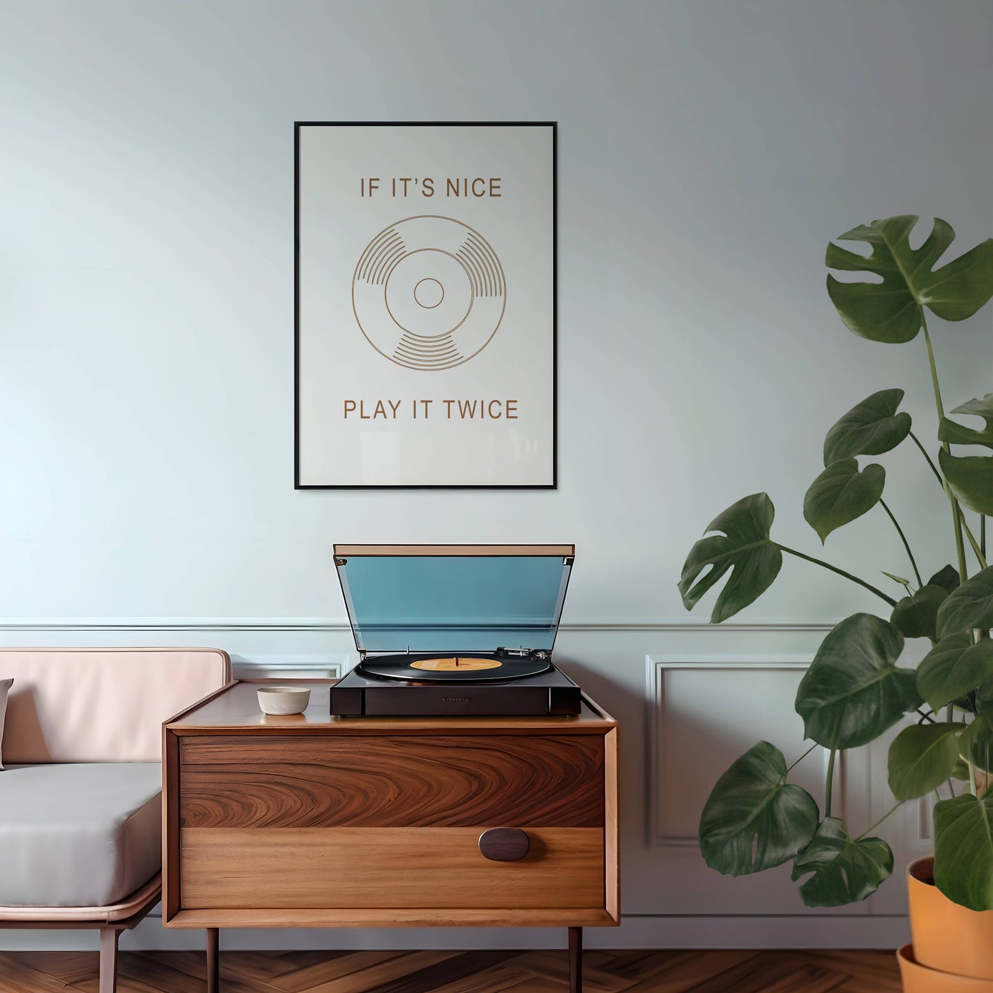 If It's Nice, Play It Twice - Vinyl Record Print