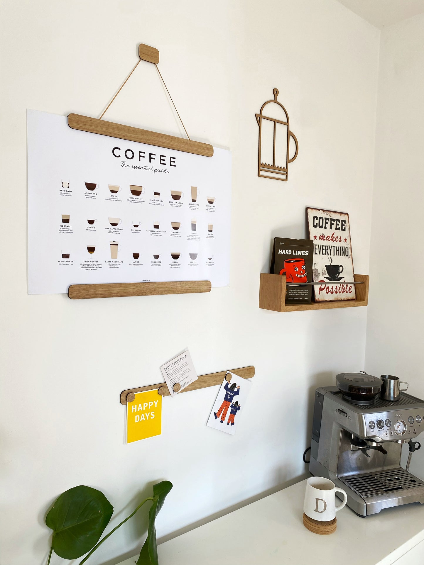 Magnetic Display Bar - Oak