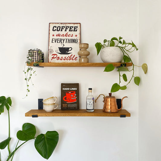 The Bracket shelf  - SMOKED OAK