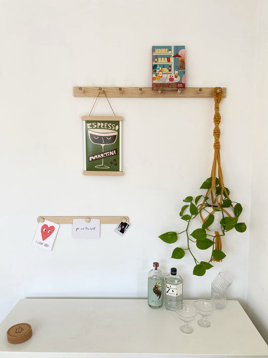 Magnetic Display Bar - Ash