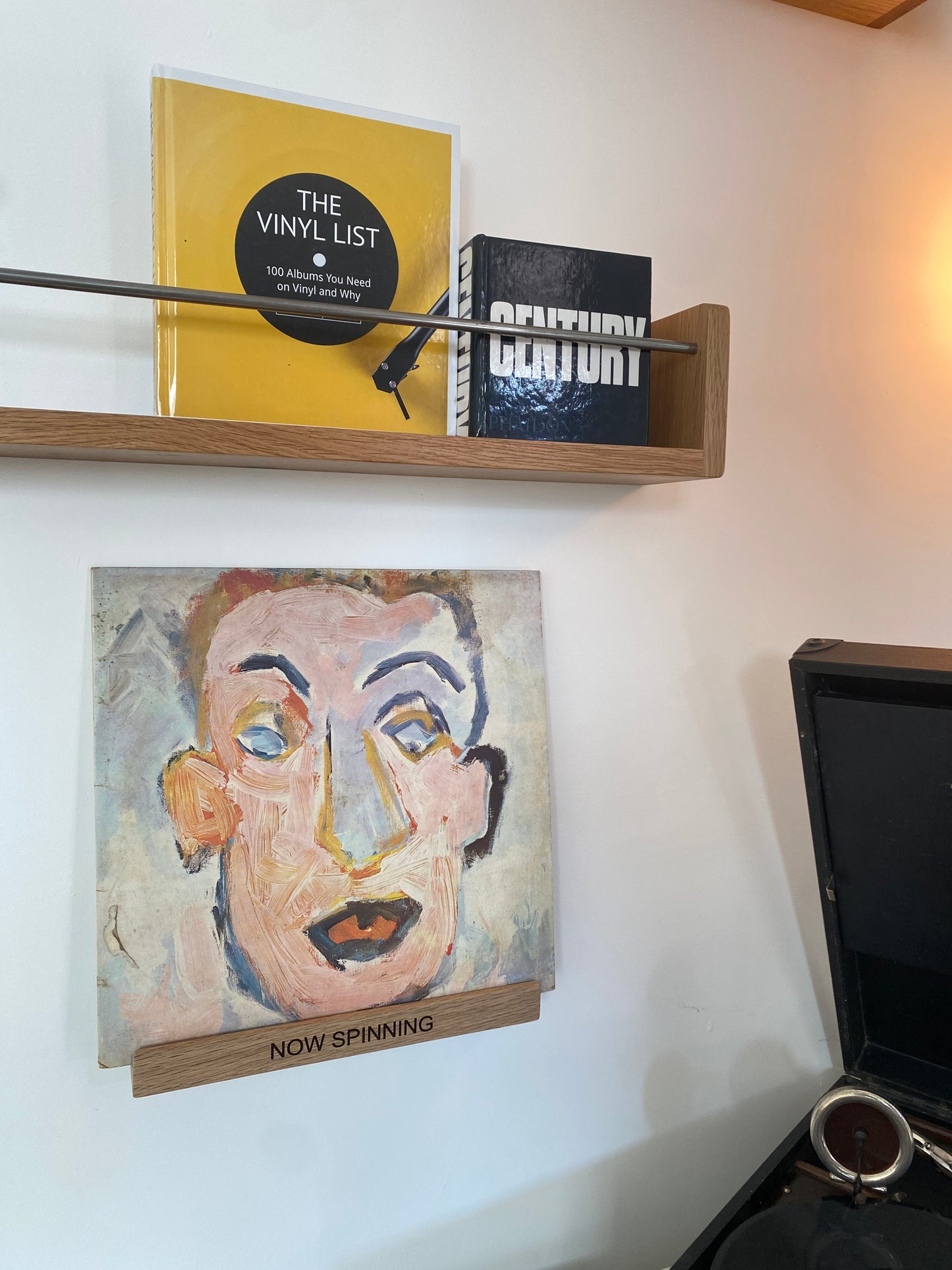 Large Vinyl LP ‘NOW SPINNING’ Record Ledge