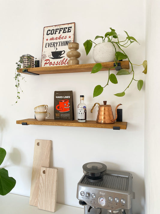The Bracket shelf  - SMOKED OAK