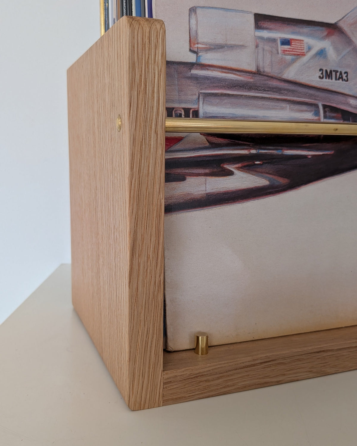 The Compound LP Browser / Slim: Solid Wood Vinyl Record Storage