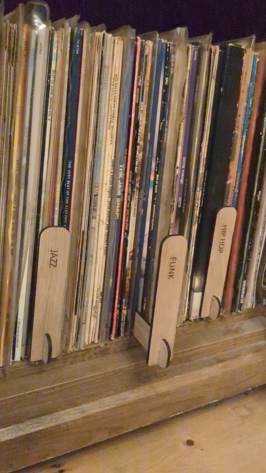 Front Facing Vinyl Record Dividers