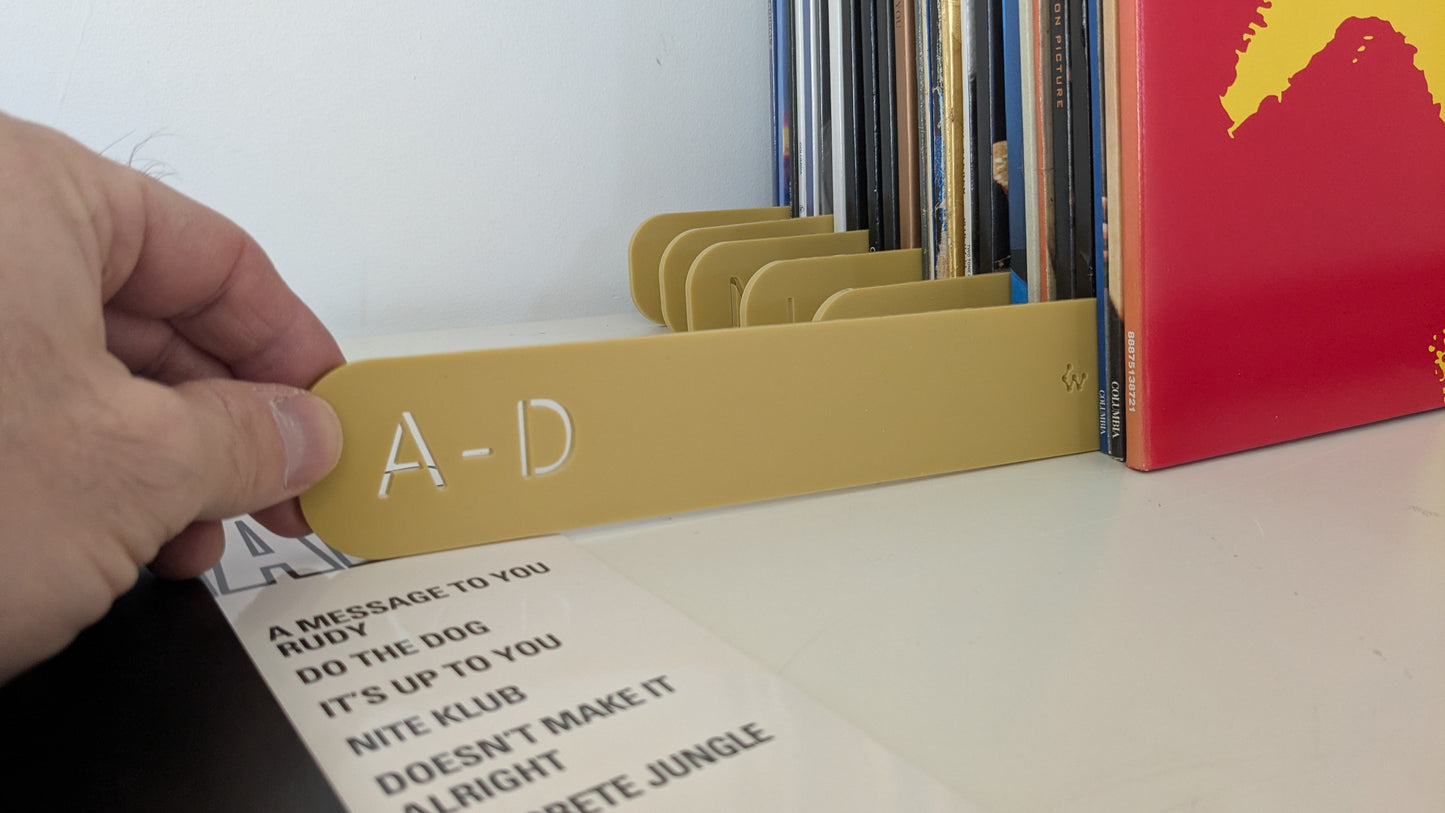 Acrylic Vinyl Record Dividers